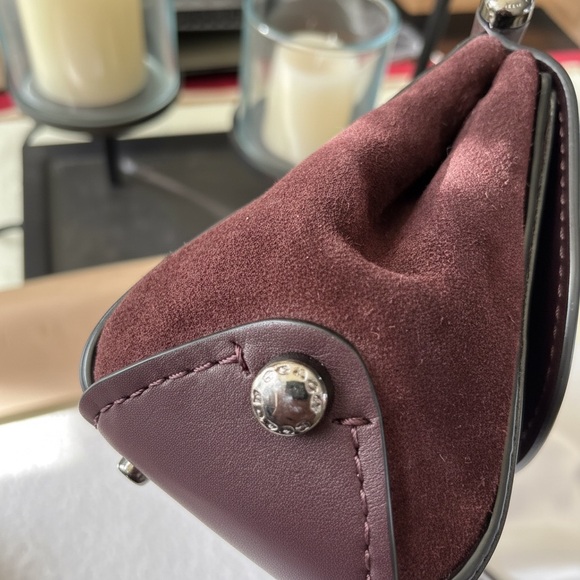 COACH Drifter Crossbody/Shoulder Bag in Oxblood Leather and Suede - Picture 9 of 9